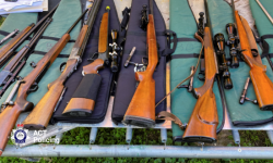 Firearms seized in Gilmore Firearms seized in Gilmore