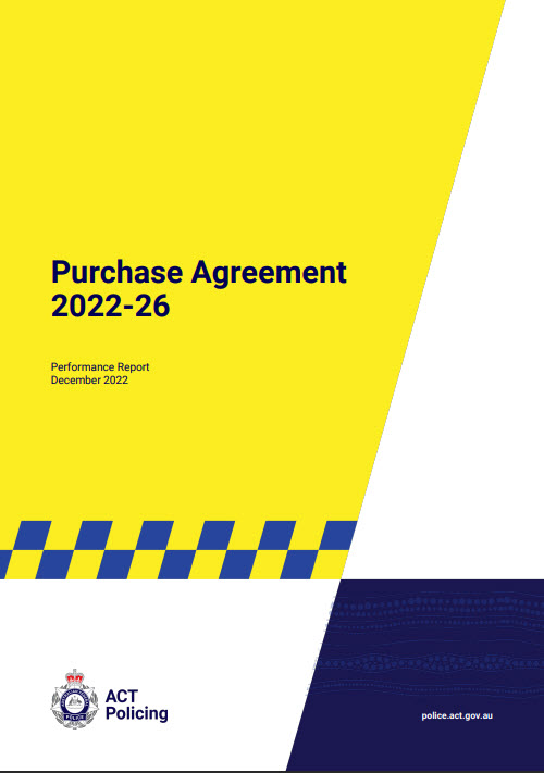 A small picture of the front page of the Purchase Agreement Peformance Report Dec 2022