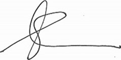 Signature of Deputy Commissioner Scott Lee