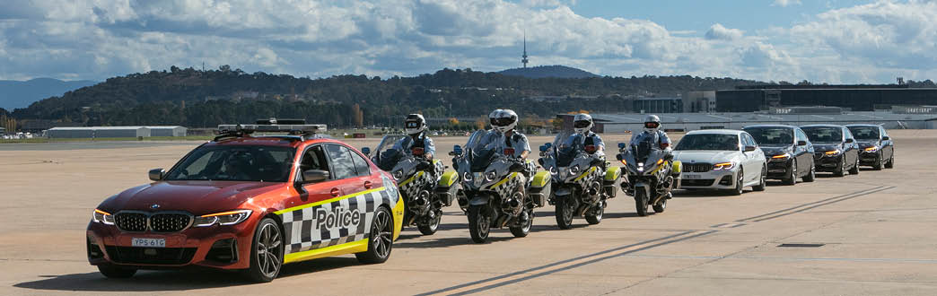 police motor bikes and vehicles