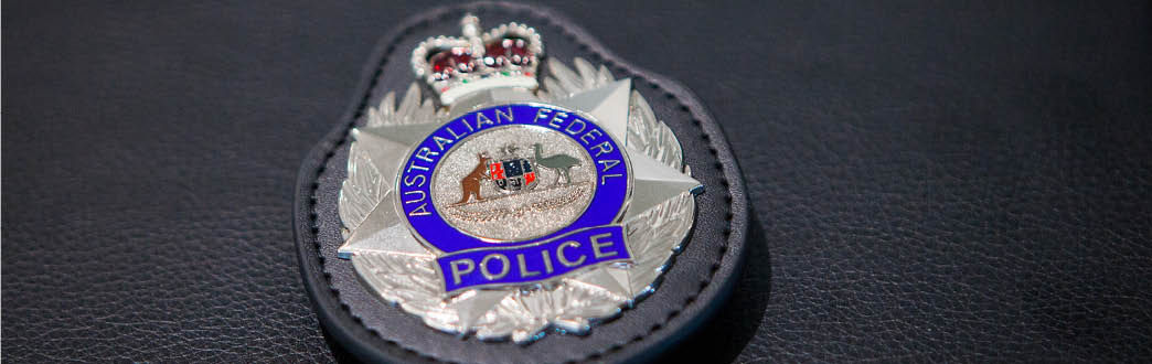 A picture of the AFP badge 