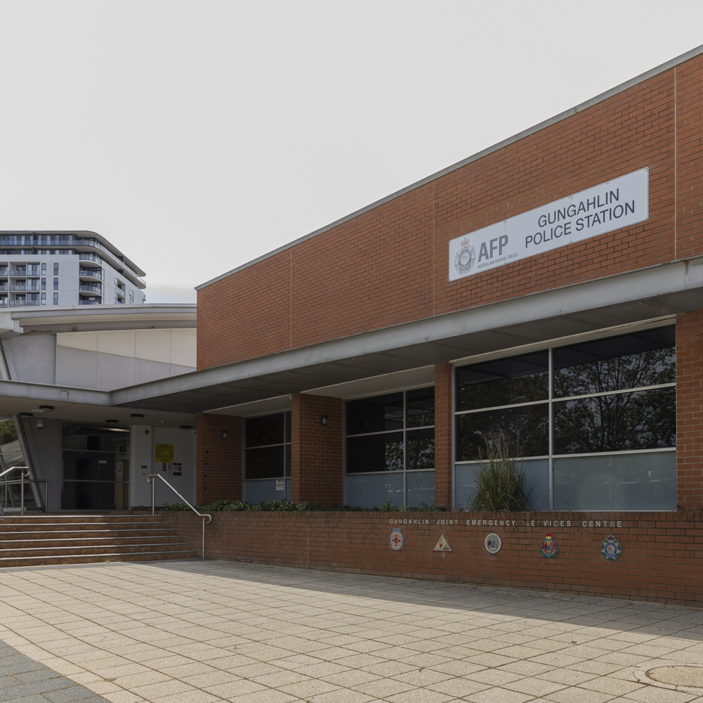 Front door of Gungahlin Police Station